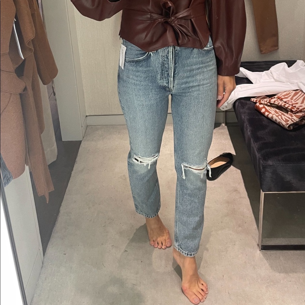 Agolde Riley crop size 26; escalate wash